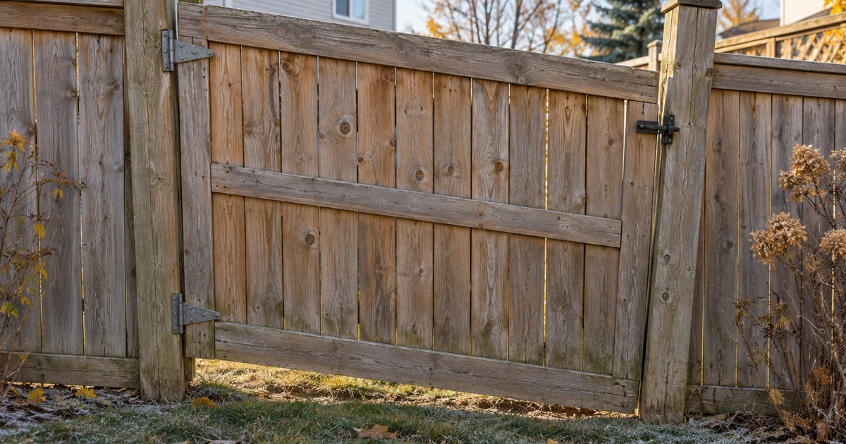 Fence Repair and Gate Alignment in Calgary: Fix Leaning Posts and Sagging Gates Before Winter