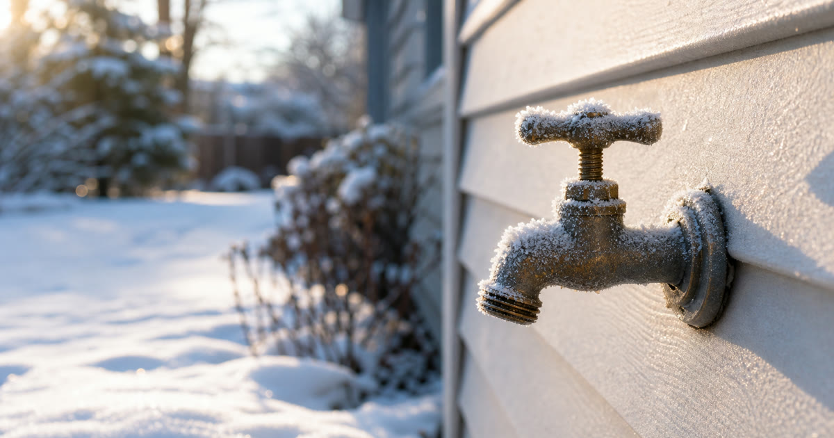 Frozen Outdoor Faucet: Hidden Damage You Won't See Until Spring