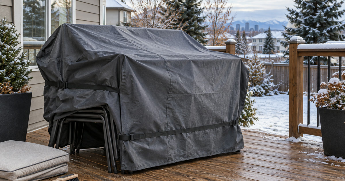 How to Clean and Store Patio Furniture for a Calgary Winter
