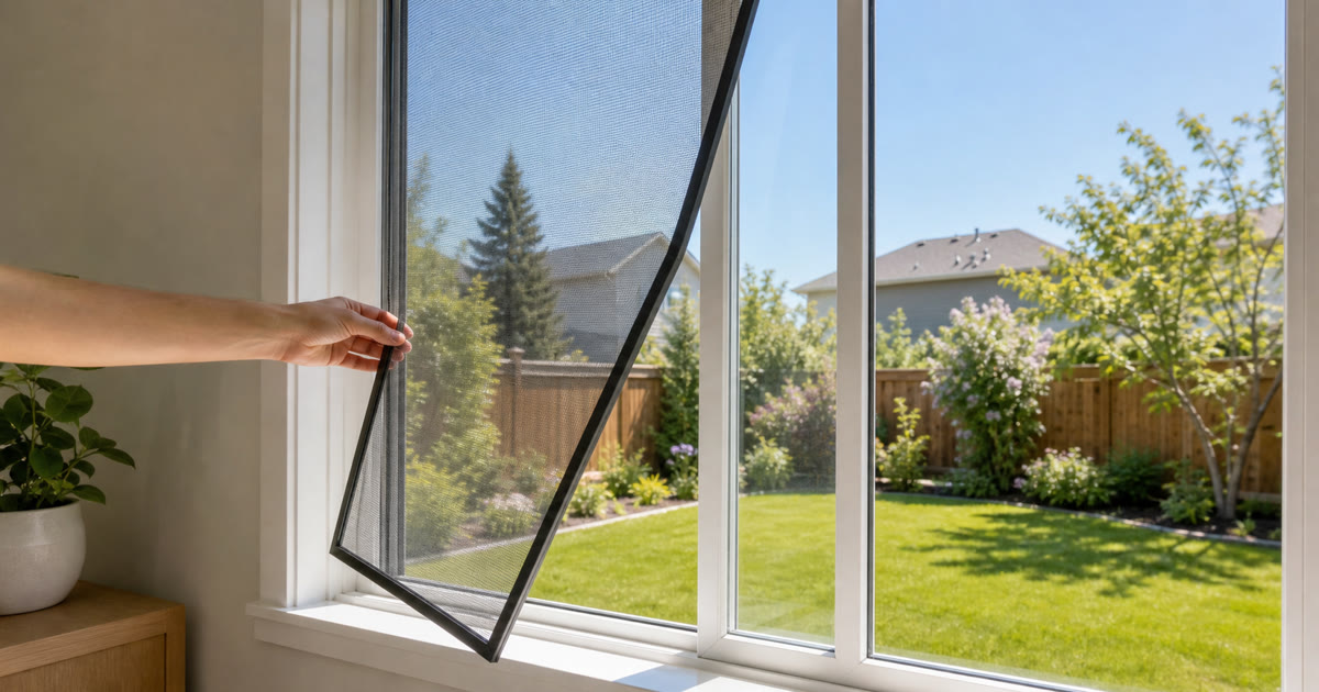 How to Clean Window Screens and Tracks — A Calgary Homeowner's Guide